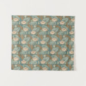 Water Lilies Lily Art Nouveau Natuur Wandkleed (Voorkant (horizontaal))