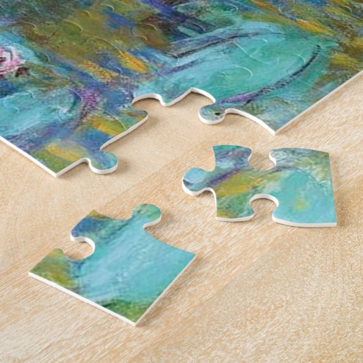 Water Lilies Nympheas Claude Monet Fine Art Legpuzzel (Zijkant)