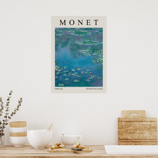 Water Lilies Poster (Keuken)