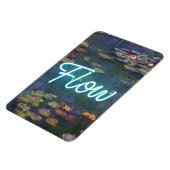 Water Lilies Remix – Neon “FLOW” Wall Art & Gifts Magneet (Linkerzijde)