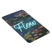 Water Lilies Remix – Neon “FLOW” Wall Art & Gifts Magneet (Rechterzijde)