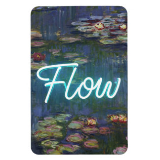 Water Lilies Remix – Neon “FLOW” Wall Art & Gifts Magneet