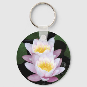 Water Lilies Ronde Sleutelhanger