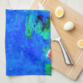 Water Lilies, rood, van Oscar-Claude Monet Theedoek (Quarter Fold)