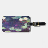 Water Lilies, Roze, 1897-99 Claude Monet cool, oud Bagagelabel (Voorkant horizontaal)