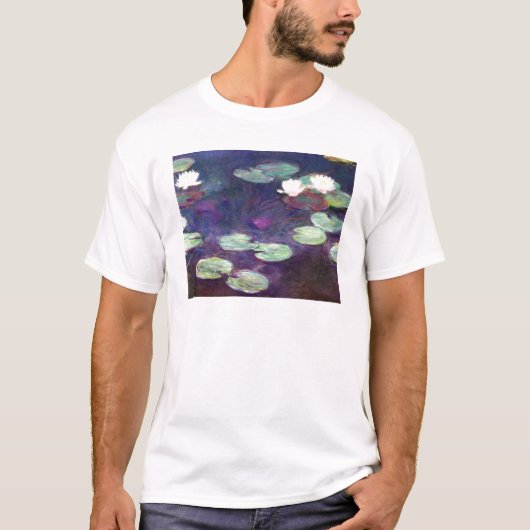 Water Lilies, Roze, 1897-99 Claude Monet cool, oud T-shirt (Voorkant)
