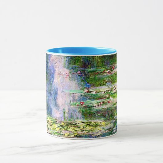 Water-Lilies, schilderij van Claude Monet uit 1907 Mok (Midden)