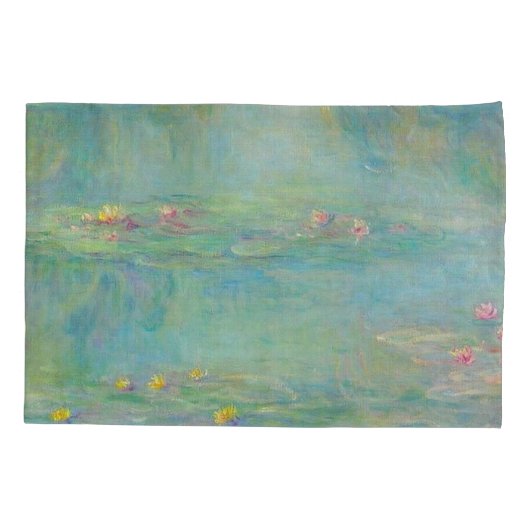 Water Lilies Series by Claude Monet Pillowcase Kussensloop (Achterkant-Links)