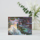 Water Lilies, Sun Claude Monet instellen Briefkaart (Staand voorkant)