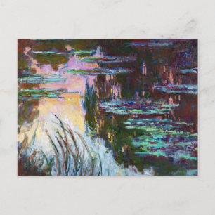 Water Lilies, Sun Claude Monet instellen Briefkaart