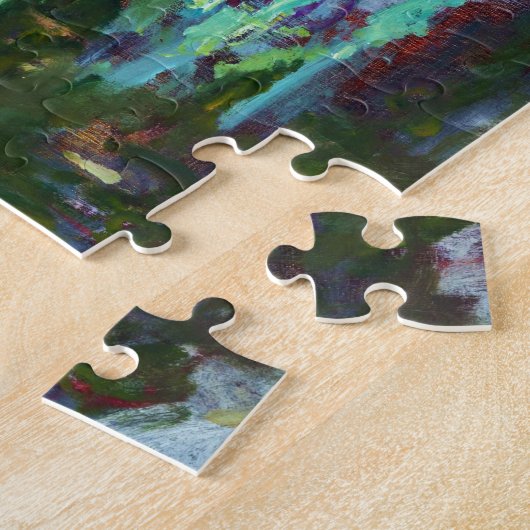 Water Lilies, Sun Claude Monet instellen Legpuzzel (Zijkant)