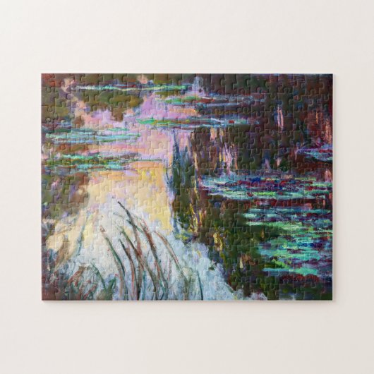 Water Lilies, Sun Claude Monet instellen Legpuzzel (Horizontaal)