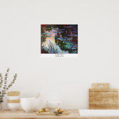 Water Lilies, Sun Claude Monet instellen Poster (Keuken)
