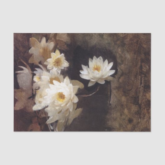 Water Lilies van Abbott Handerson Thayer Tissuepapier (Voorkant)