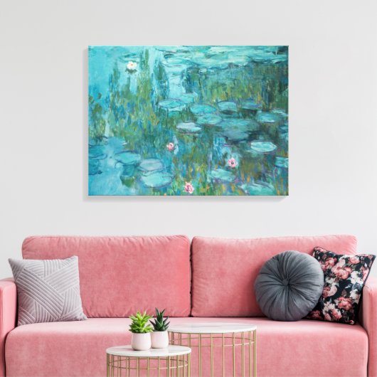 Water Lilies (van Claude Monet, 1915) Canvas Afdruk (Insitu (Woonkamer))