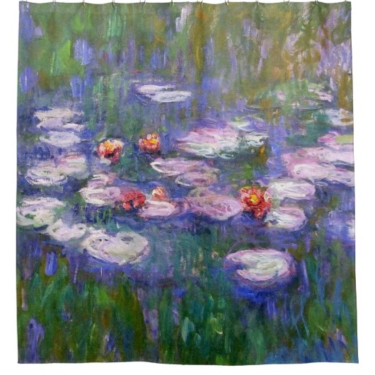 Water Lilies van Claude Monet 1916 Douchegordijn (Voorkant)