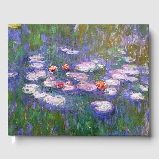 Water Lilies van Claude Monet 1916 Gastenboek (Voorkant)