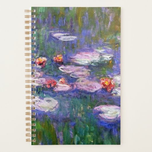 Water Lilies van Claude Monet 1916 Planner (Voorkant)
