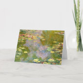 Water Lilies van Claude Monet 1919 Kaart (Voorkant)