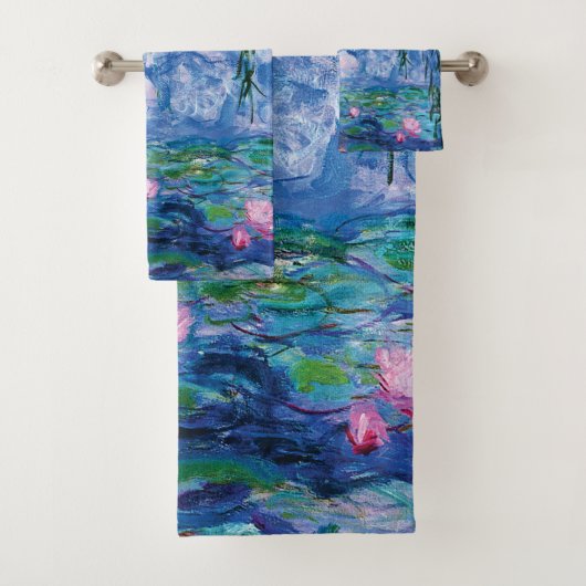 Water Lilies van Claude Monet Bad Handdoek (Insitu)