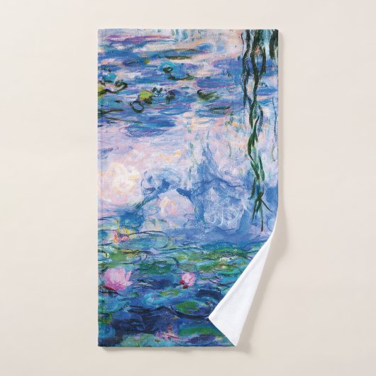 Water Lilies van Claude Monet Bad Handdoek (Handdoek)