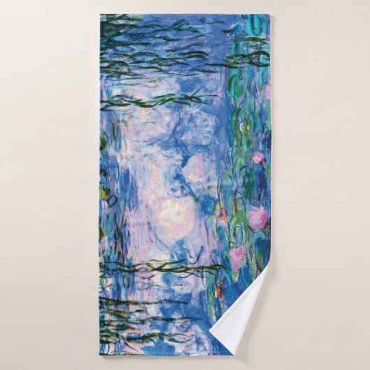 Water Lilies van Claude Monet Badhanddoek (Badhanddoek)