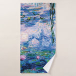 Water Lilies van Claude Monet Badhanddoek<br><div class="desc">Ga naar mijn winkel voor een interessanter design en meer kleurenkeuze. => zazzle.com/iwheels*</div>