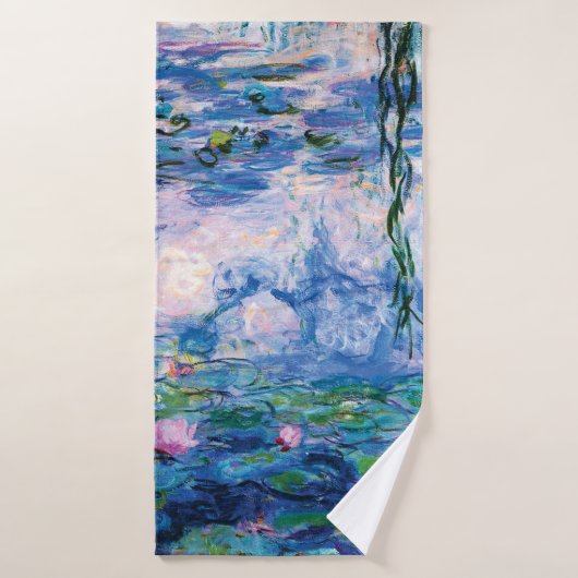 Water Lilies van Claude Monet Badhanddoek (Badhanddoek)