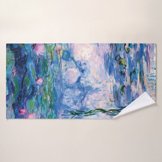 Water Lilies van Claude Monet Badhanddoek (Badhanddoek)