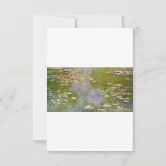 Water Lilies van Claude Monet Bedankkaart (Voorkant)