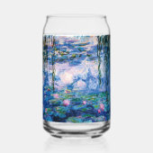 Water Lilies van Claude Monet Blikvorm Glas (Voorkant)