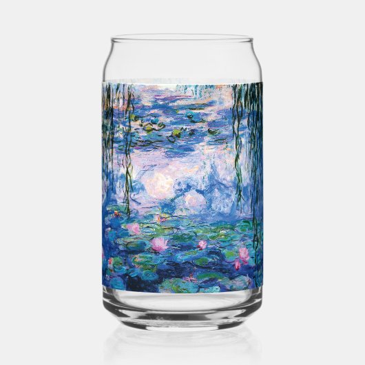 Water Lilies van Claude Monet Blikvorm Glas (Achterkant)