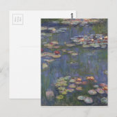 Water Lilies van Claude Monet Briefkaart (Voorkant / Achterkant)