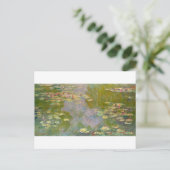 Water Lilies van Claude Monet Briefkaart (Staand voorkant)