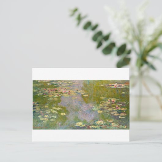 Water Lilies van Claude Monet Briefkaart (Staand voorkant)
