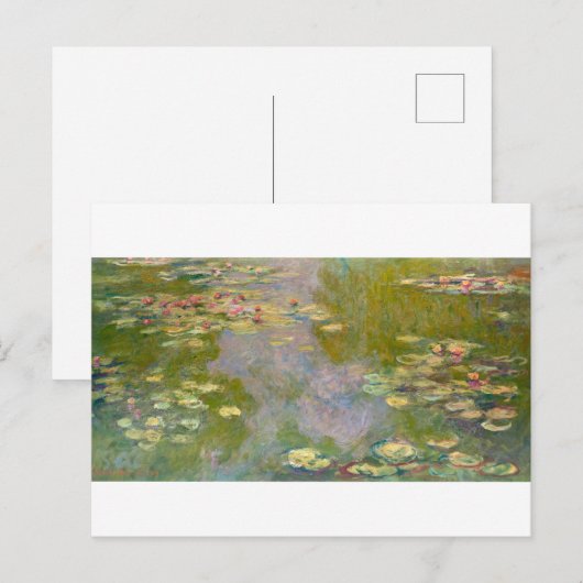 Water Lilies van Claude Monet Briefkaart (Voorkant / Achterkant)