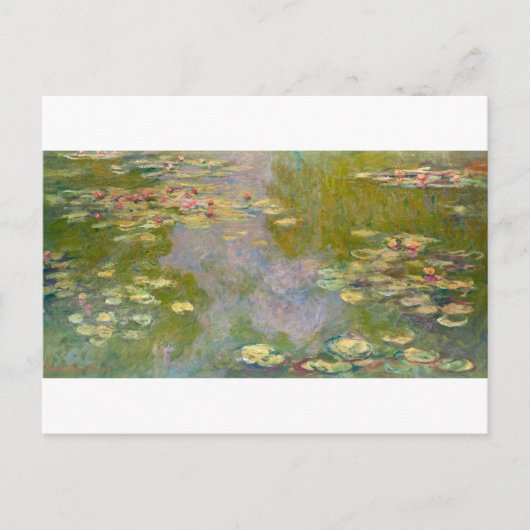 Water Lilies van Claude Monet Briefkaart (Voorkant)