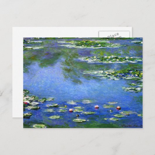 Water Lilies van Claude Monet Briefkaart (Voorkant / Achterkant)