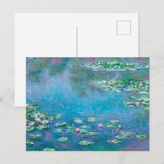 Water Lilies van Claude Monet Briefkaart (Voorkant / Achterkant)
