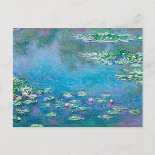 Water Lilies van Claude Monet Briefkaart (Voorkant)
