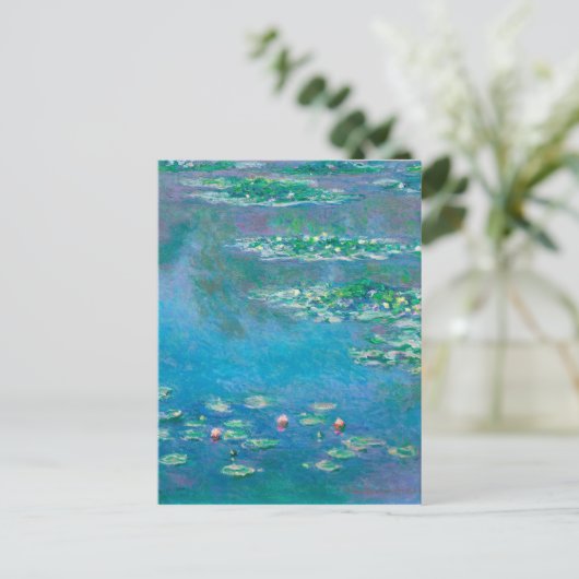 Water Lilies van Claude Monet Briefkaart (Staand voorkant)