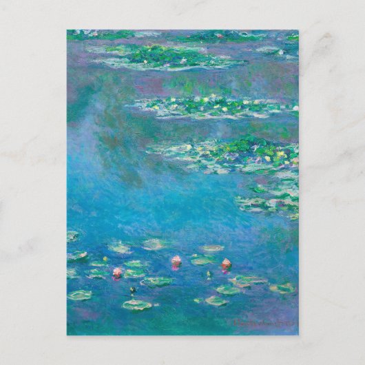 Water Lilies van Claude Monet Briefkaart (Voorkant)