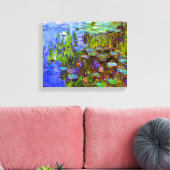 Water Lilies van Claude Monet Canvas Afdruk (Insitu (Woonkamer))