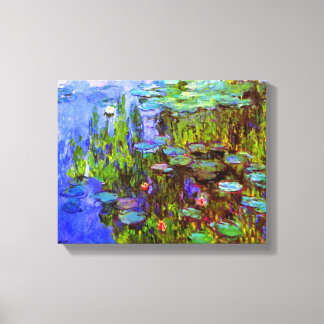 Water Lilies van Claude Monet Canvas Afdruk