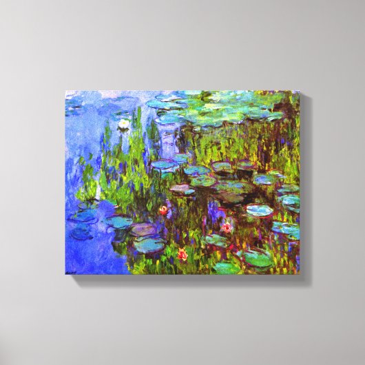 Water Lilies van Claude Monet Canvas Afdruk (Voorkant)