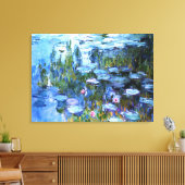Water Lilies van Claude Monet Canvas Afdruk (Insitu (Woonkamer))