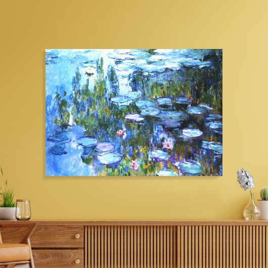 Water Lilies van Claude Monet Canvas Afdruk (Insitu (Woonkamer))