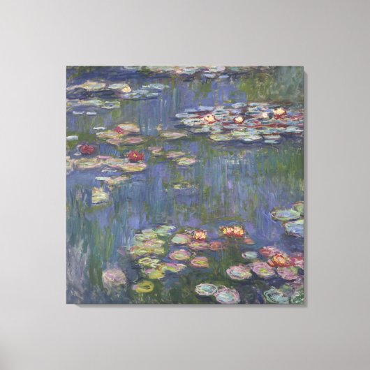 Water Lilies van Claude Monet Canvas Afdruk (Voorkant)