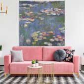 Water Lilies van Claude Monet Canvas Afdruk (Insitu (Woonkamer))