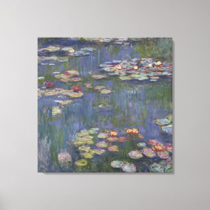 Water Lilies van Claude Monet Canvas Afdruk